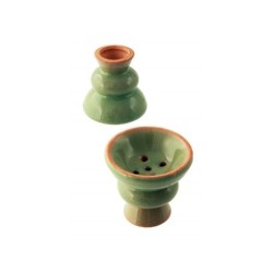 Cazoletas ceramica con tapa Verdes 6,5 x 6     En Caja de 12