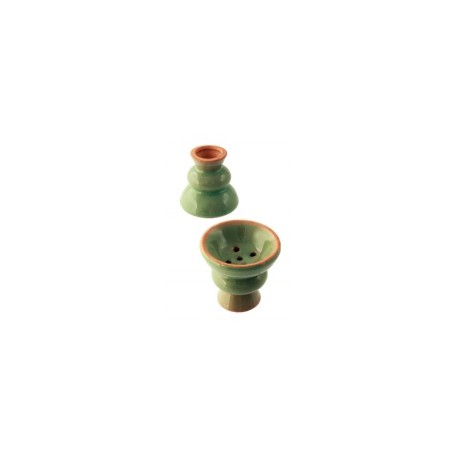 Cazoletas ceramica con tapa Verdes 6,5 x 6     En Caja de 12