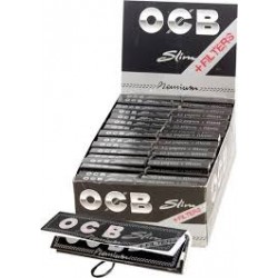 ocb caja 24 libritos premium Slim + Tips