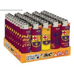 bic mini caja 50 encendedores decorado barcelona c.f.