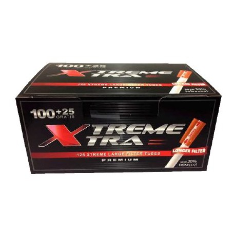 xtra pack 100 estuches de 100 + 15 tubos filtro largo