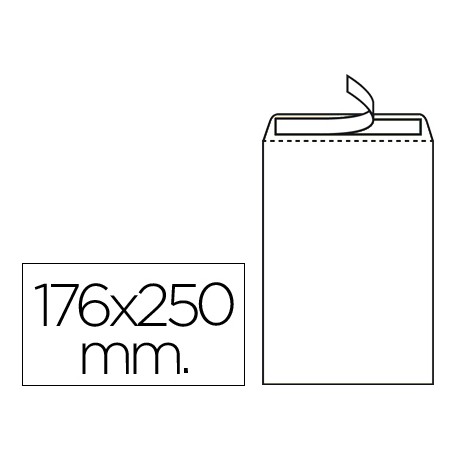 caja 250 sobre bolsa blanca cuartilla prolongada autodex