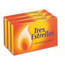 tres estrellas cajas cerillas especial pipa