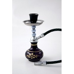 Narguila-Shisha Mini Negra caja de 2 unidades  19 x 8