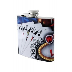 licorera metalica 6 onz.poker