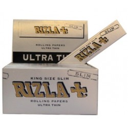Rizla caja de 50 libritos plata king size slim 110 m/m