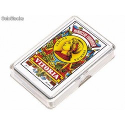 fournier baraja nº 27 de 50 cartas en caja de plastico