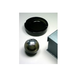 juego cenicero + Encendedor cristal ahumado 15 x 3,5