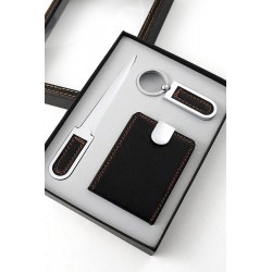 juego simil piel abrecartas/llavero/tarjetero