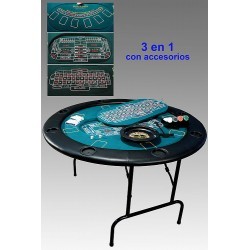 mesa de juegos  3 en 1  120 x 75