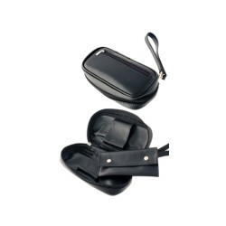 TG bolsa en simil piel para pipa negra