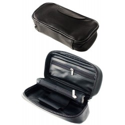 TG bolsa en simil piel para pipa negra