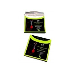 caja con 50 hojas de papel aluminio para shisha