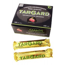 TARGARD caja 10 paquetes de 10 pastillas carbon 33 mm manzana