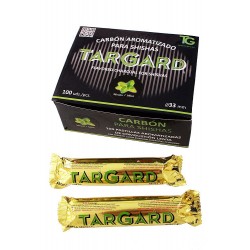 TARGARD caja 10 paquetes de 10 pastillas carbon 33 mm menthol