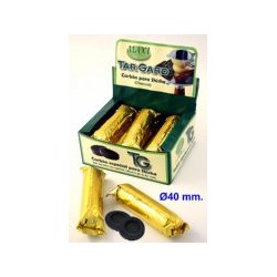 TARGARD caja 10 paquetes de 10 pastillas carbon 40 mm