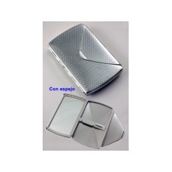 Pitillera Metal Con Espejo (9 Cigarros)