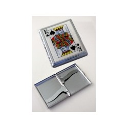 Pitillera Metal Decorada Rey (16 Cigarrillos)