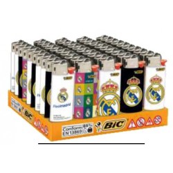 bic mini caja 50 encendedores decorado real madrid