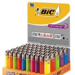 bic mini caja 50 encendedores electronicos lisos