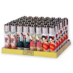 clipper caja 48 encendedores clipper large retro españa