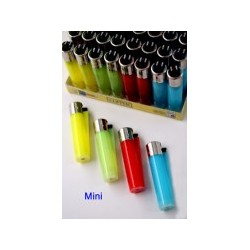 clipper caja 48 encendedores micros translucido colores