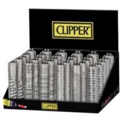 clipper micro piedra con funda metalica sci-fi en expositor de 30