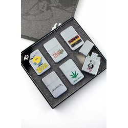 encendedor turbo en expositor de 6 unidades decorados