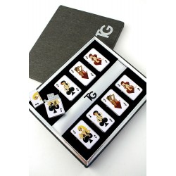 encendedor turbo en expositor de 8 unidades poker de ases