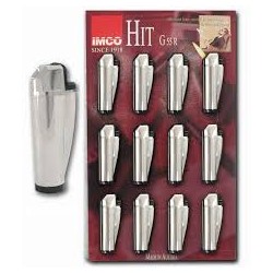 imco encendedores plateados