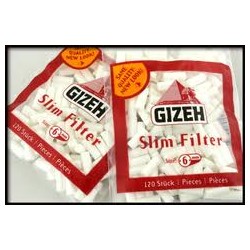 gizeh caja de 40  bolsas 120 filtros 6 m/m