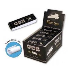 ocb caja de 25 librito de carton filter tip