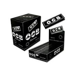 ocb negro premium 1 1/4 de 78m/m caja 100 libritos