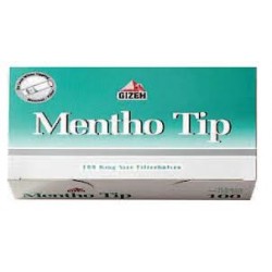gizeh pack 5 estuches de 100 tubos menthol