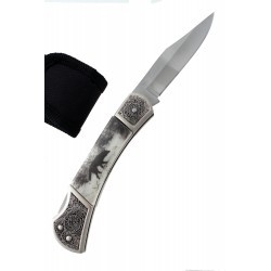 navaja cachas lobo con funda nylon 19 cm abierta